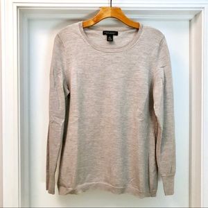 Banana Republic Merino Wool Light Gray Sweater